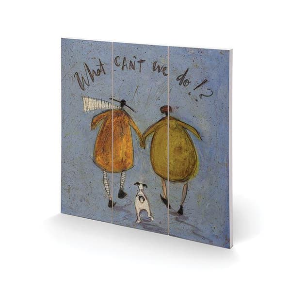 Sam Toft What Can´t We Do!? Wood Square Plaque