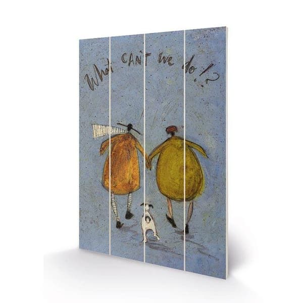Sam Toft What Can´t We Do!? Wood Small Plaque