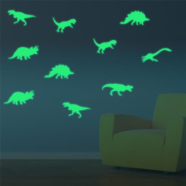 Självlysande Dinosaurier - 9-pack