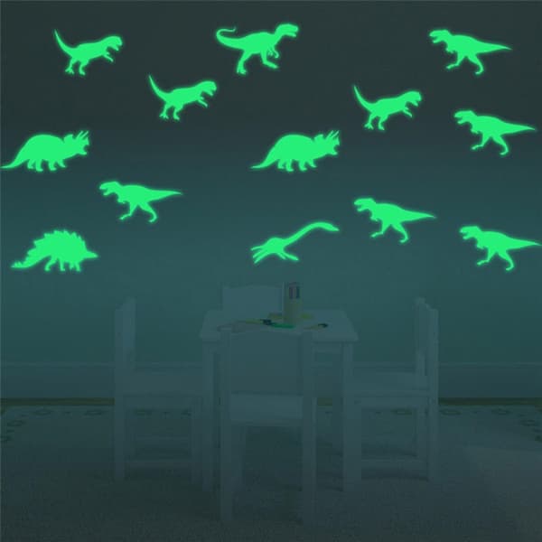 Självlysande Dinosaurier - 9-pack