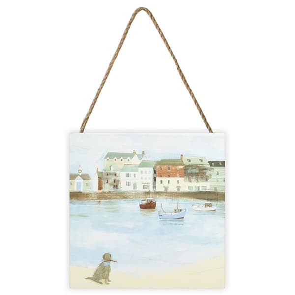 Hannah Cole Cornish Sea Dog Wooden Plaque Multicoloured One Size
