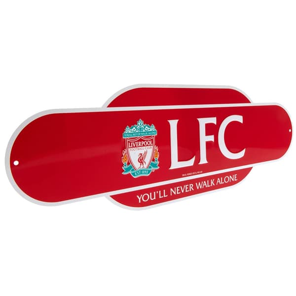 Liverpool FC Du kommer aldrig att gå ensam retroplakett
