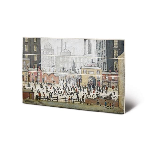 L.S. Lowry Coming From The Mill 1930 Plaque
