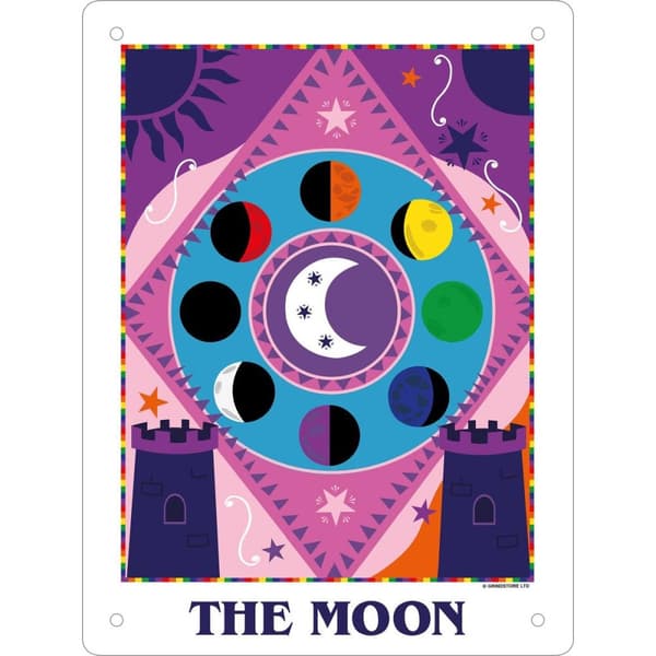 Deadly Tarot Pride The Moon Tin Mini Plaque Multicoloured One Size