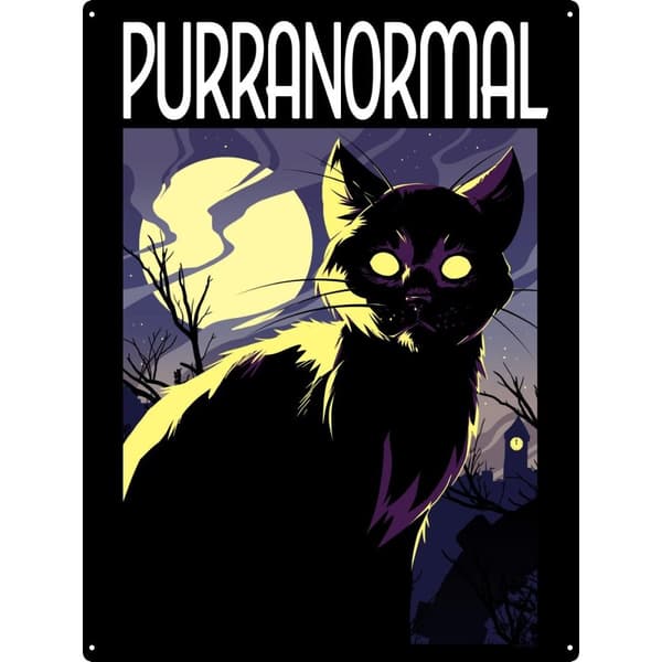 Grindstore Purranormal Tin Plaque Black One Size
