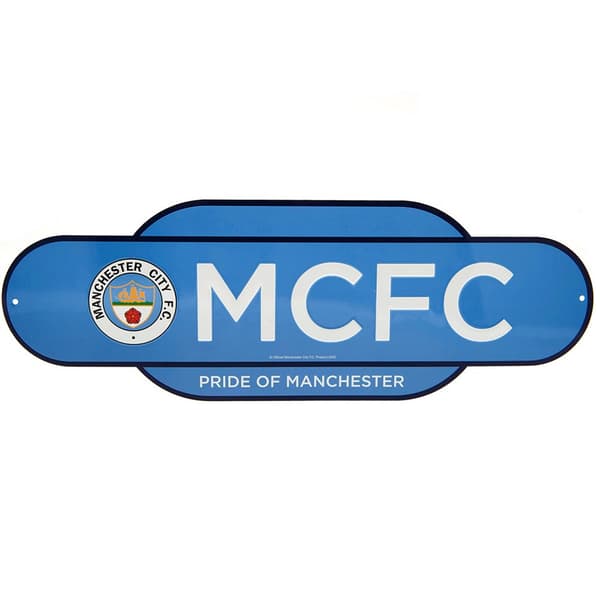 Manchester City FC Retro Years plakette Sky Blue/White One Size