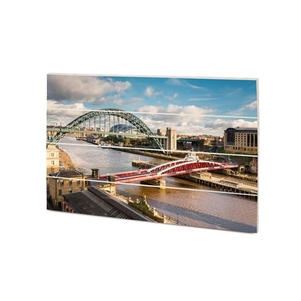 Pyramid International Iconic Tyne Bridge At Sunset Wood Plaque