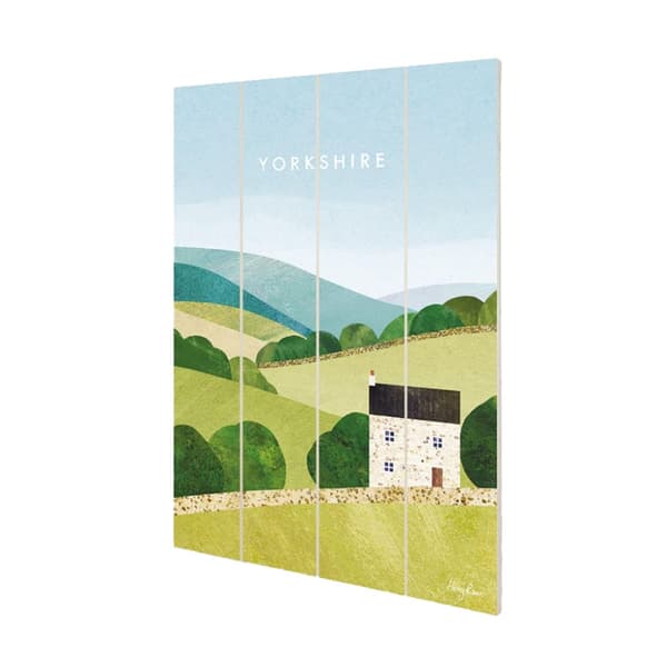 Henry Rivers Yorkshire Plaque Multicoloured 59cm x 40cm