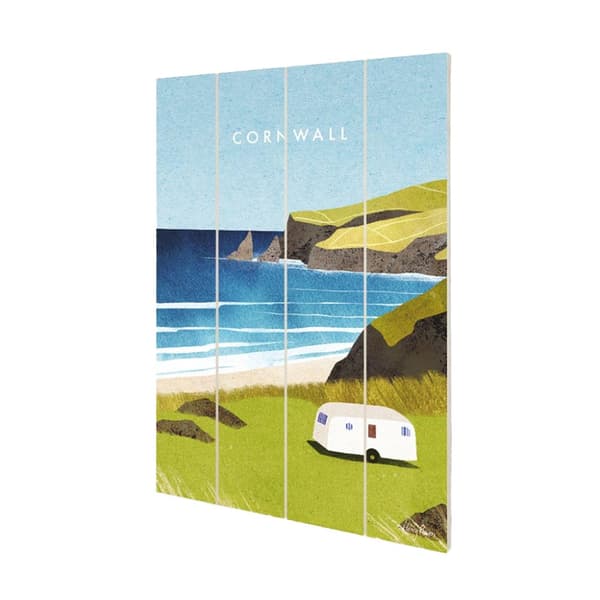 Henry Rivers Cornwall Plaque Multicoloured 59cm x 40cm