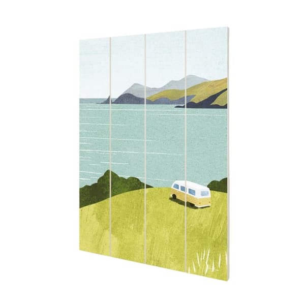 Henry Rivers Van Life Plaque Green/White/Blue 59cm x 40cm