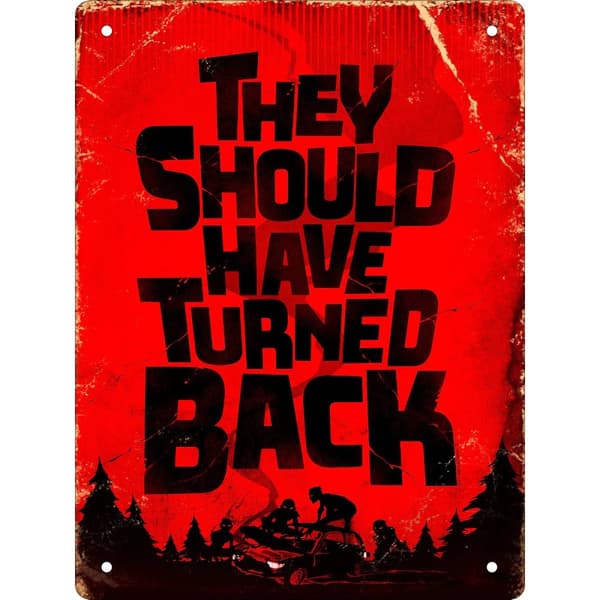 Grindstore They Should Have Turned Back Horror Plaque Red/Black 20cm x 15cm