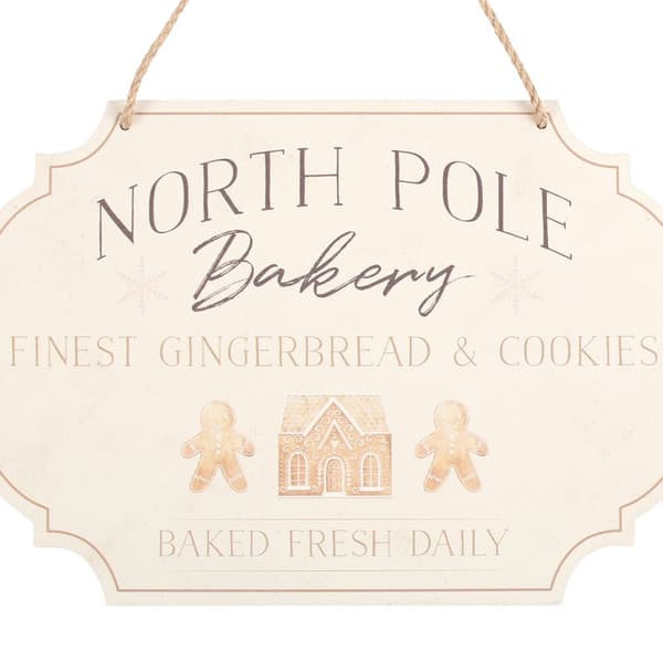 Something Different North Pole Bakery Hanging Sign
