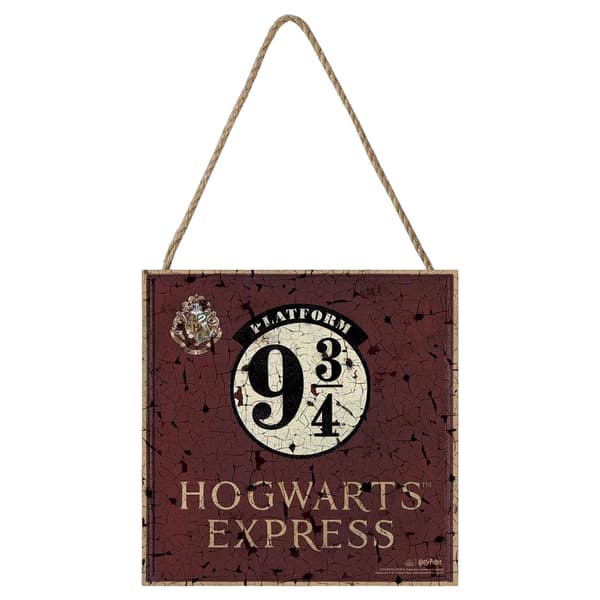 Harry Potter Hogwarts Express Plattform 9 3/4 Träplatta Burgundy One Size