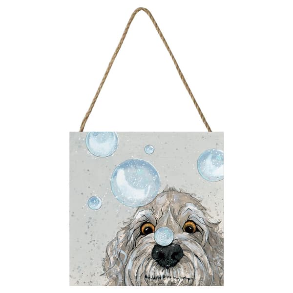 Bev Davies Bubbles Wooden Block Grey/Blue One Size