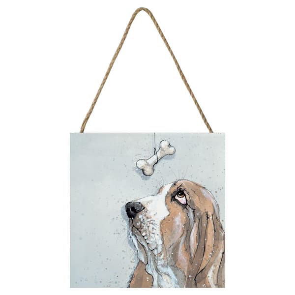 Bev Davies Treat Time Wood Plaque Grey/Brown One Size