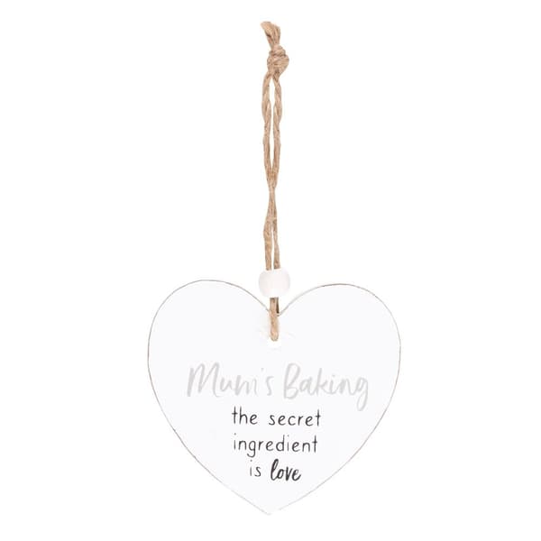 Something Different Mum´s Baking Secret Ingredient Hanging Sentiment Sign White One Size