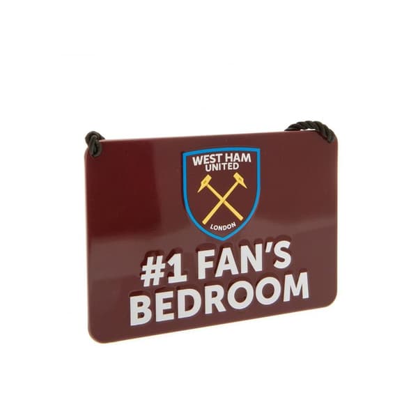 West Ham United FC #1 Fans Bedroom Door Sign