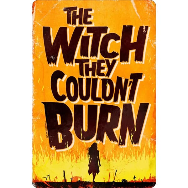 Grindstore The Witch They Couldn´t Burn Plaque Brown/Yellow/Orange One Size
