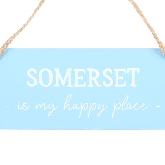 Something Different Somerset är min lyckliga plats - hängande skylt