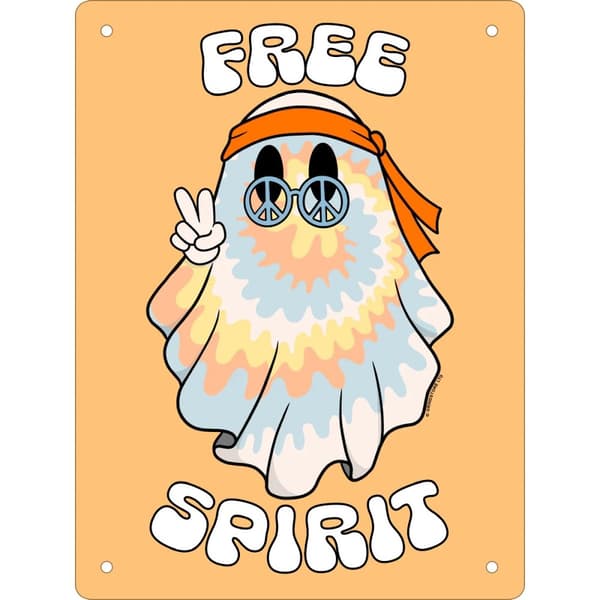 Grindstore Fri själ spöke tenn minitavla Orange/Blue/White One Size