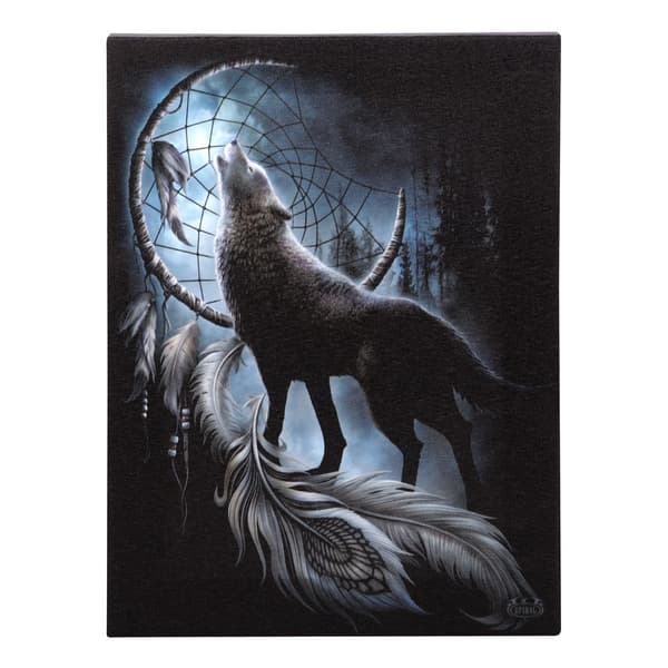 Spiral Direct From Darkness Canvas Plaque Black/White One Size