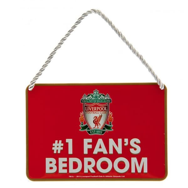 Liverpool FC #1 Fans Bedroom Door Sign Red/White One Size