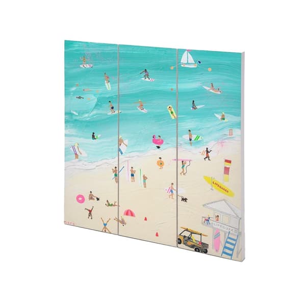 Mary Donald Surf´s Up Australia Plaque Multicoloured 30cm x 30cm