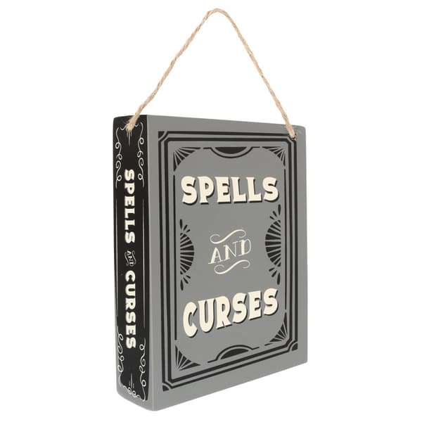 Something Different Spells And Curses Hanging Sign Grey One Size