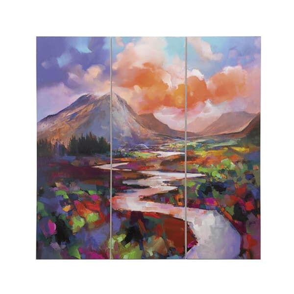 Scott Naismith Etive Flow Wood Square Plaque
