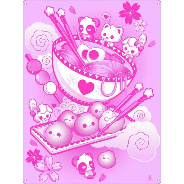 Cosmic Boop Dumpling Daydreams Tin Plaque Pink/White L