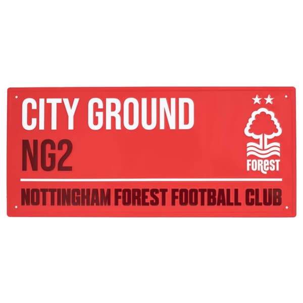 Nottingham Forest FC City Ground Street Sign Red One Size