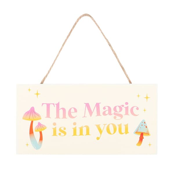 Something Different The Magic Is In You Hanging Sign White/Pink/Yellow One Size