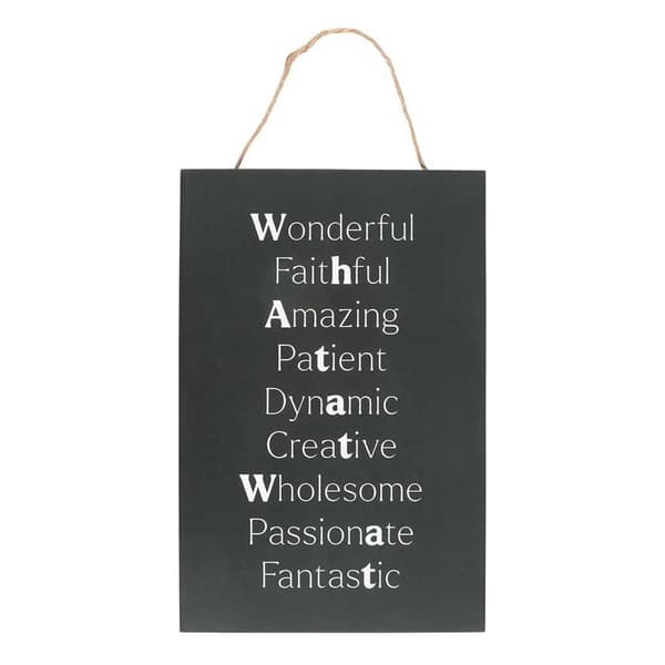 Something Different What A Tw*t Hanging Sign Black/White One Size