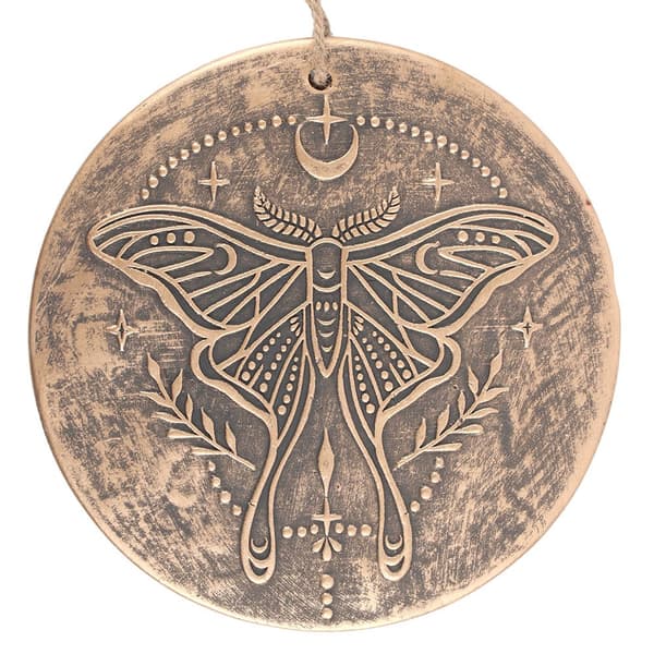 Something Different Terracotta Luna Moth Plaque