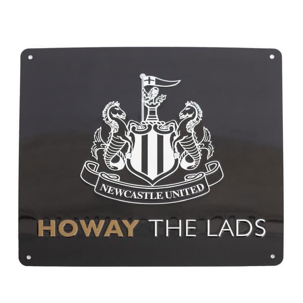 Newcastle United FC Howay The Lads Tunnel Sign Black/White One Size