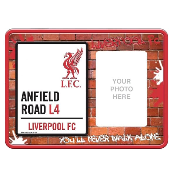 Liverpool FC Anfield Road L4 Metal Embossed Photo Frame Red/White/Black One Size
