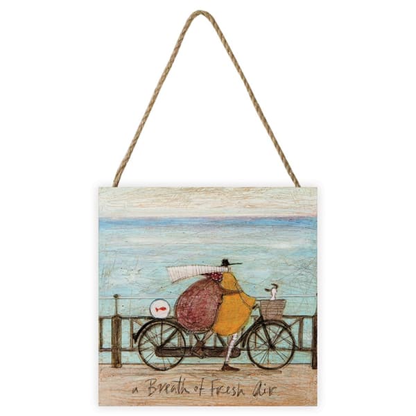 Sam Toft A Breath Of Fresh Air Wooden Plaque Multicoloured One Size