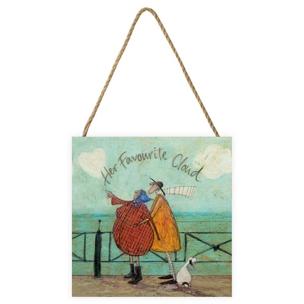 Sam Toft Her Favourite Cloud Wood Plaque Multicoloured One Size