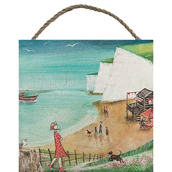 Joe Ramm Cliff Top Ramble Wooden Plaque Multicoloured One Size