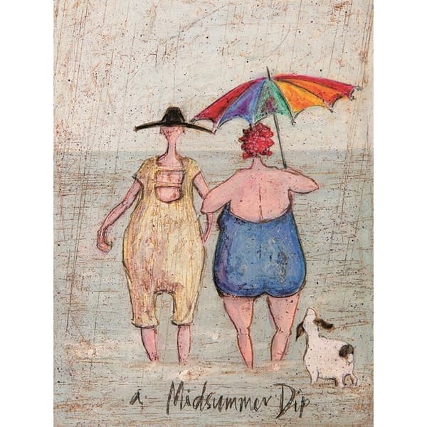 Sam Toft A Midsummer Dip Wood Plaque