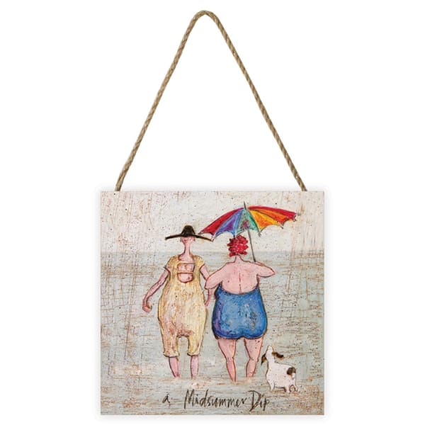 Sam Toft A Midsummer Dip Wood Plaque Multicoloured One Size