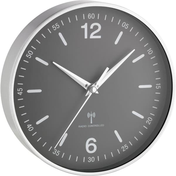 TFA Dostmann 60.3503 DCF Väggklocka 19.5 cm x 5 cm Aluminium