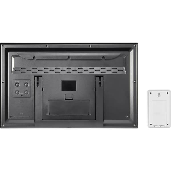 Eurochron EFWU Jumbo 102 DCF Väggklocka 370 mm x 230 mm x 30 mm Silver