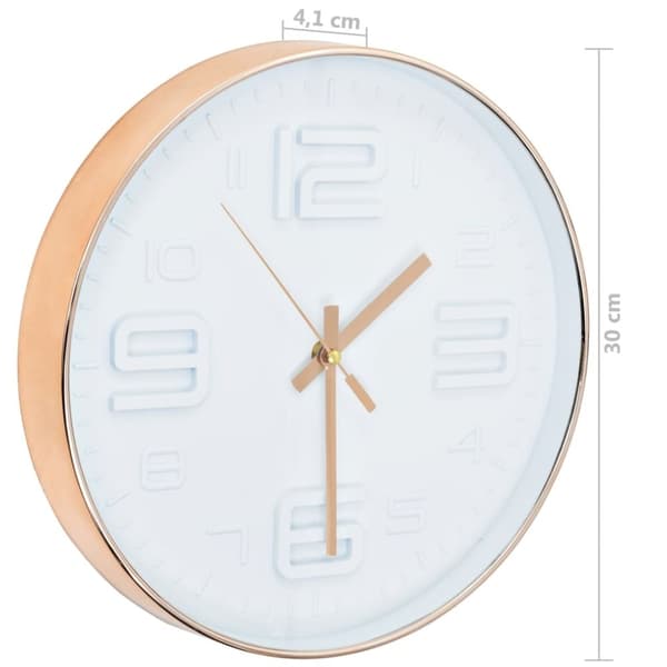 vidaXL vægur kobberlook 30 cm