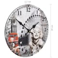 Miniatyrbilde 6 av 6: vidaXL Veggklokke vintage Marilyn Monroe 30 cm