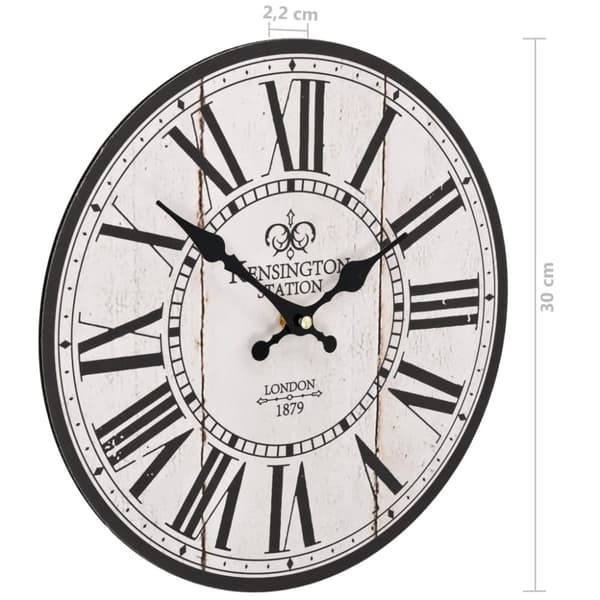 vidaXL Väggklocka vintage London 30 cm