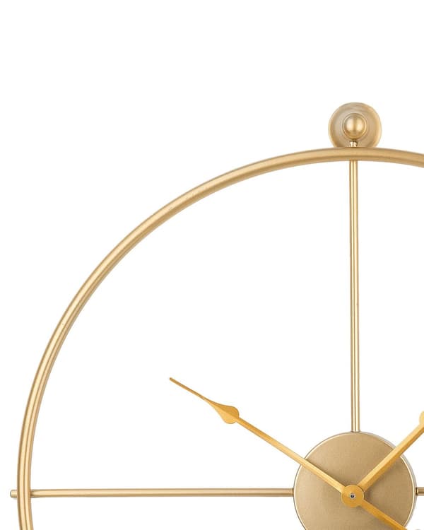 Vægur Guld Jern Stel Minimalistisk Design Ingen tal Rund 50 cm