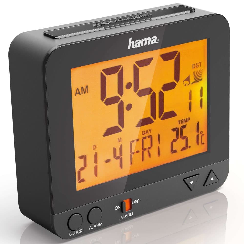 HAMA Vekkerklokke RC550 Radio Svart