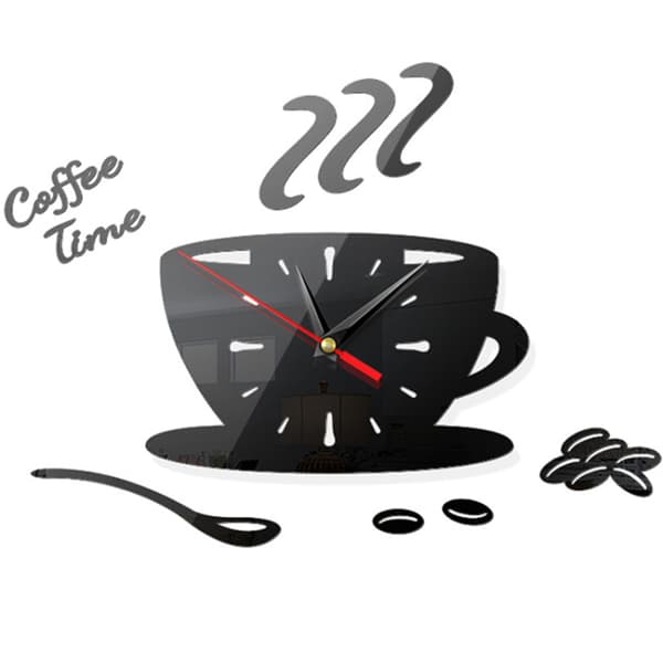 Väggklocka Kaffe
