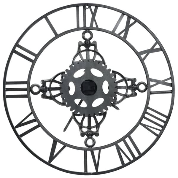 vidaXL Väggklocka silver 78 cm metall